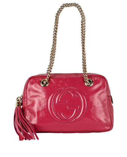 Soho Chain, &pound;550, Handbags, Pink, Patent Leather, Front view